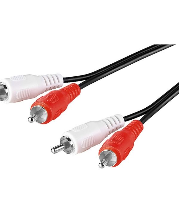Goobay Audio Cable 2x RCA Male to 2x RCA Male Black 1,5m 50028