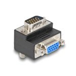 Delock Adapter VGA Male to VGA Female 90° Angled Black 65171 - Image 2