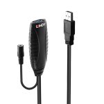 Lindy USB-A 3.0 Male to USB-A Female Active Extention Black 10m 43156