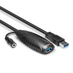 Lindy USB-A 3.0 Male to USB-A Female Active Extention Black 10m 43156 - Image 3
