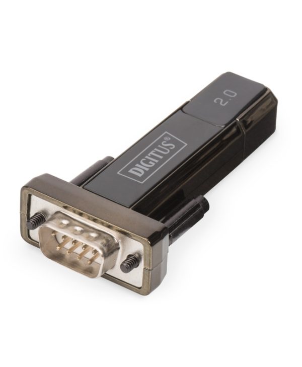 Digitus RS-232 Male to USB-A 2.0 Male Black DA-70167