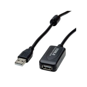Value USB-A 2.0 Male to USB-A 2.0 Female 10m Black S3115-10
