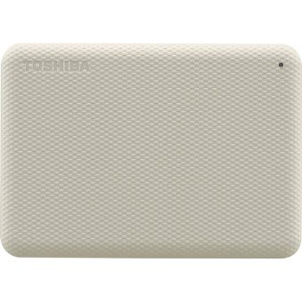 Toshiba Canvio Advance 1 TB USB 3.0 Micro-B Light Beige HDTCA10EW3AA