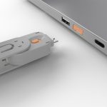 Lindy Port Blocker USB-A 1 x Key + 4 x Blocks Orange 40623 - Image 4