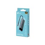 TP-Link USB-C 6-Port Docking Station 100W PD HDMI 4K Grey UH6120C