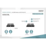 Digitus Professional HMDI 4K/30Hz Extender Up to 120m IR Remote UTP Cat5/6 Black DS-55124 - Image 5