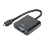 Digitus MicroHDMI Male to VGA / 3.5mm Adapter Black DA-70460 - Image 2