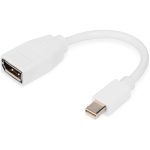Digitus Mini DisplayPort 1.2 Male - DisplayPort 1.2 Female 4K 60Hz 0.15m White DB-340405-001-W - Image 2