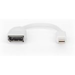 Digitus Mini DisplayPort 1.2 Male - DisplayPort 1.2 Female 4K 60Hz 0.15m White DB-340405-001-W - Image 3