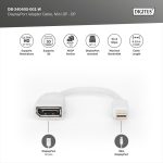 Digitus Mini DisplayPort 1.2 Male - DisplayPort 1.2 Female 4K 60Hz 0.15m White DB-340405-001-W - Image 5