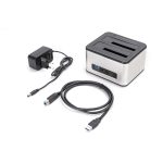 Digitus USB-B 3.0 2.5"/3.5" HDD Docking Station Silver DA-71540-2 - Image 5
