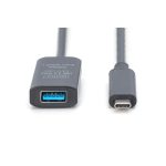 Digitus USB-C 3.1 Male to USB-A 3.1 Female 5m Active Extendion Black DA-73113 - Image 2