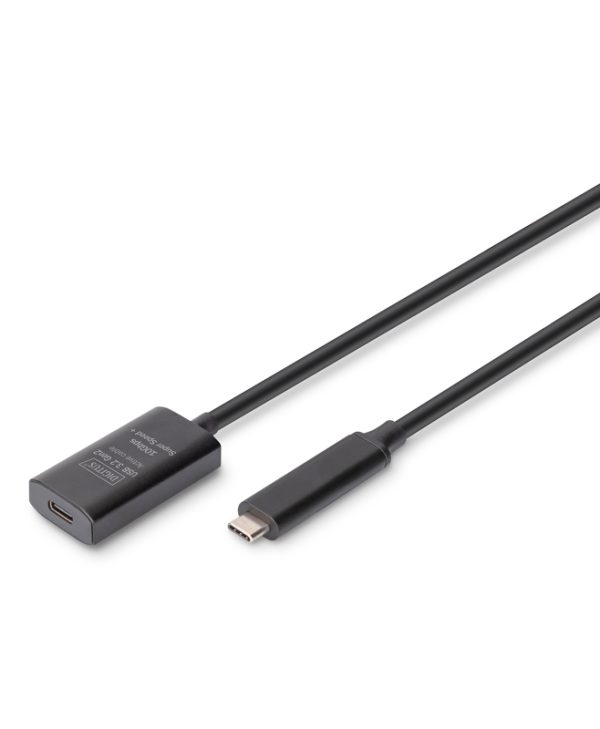 Digitus USB-C 3.1 Male to USB-C 3.1 Female 5m Active Extension Black DA-73112