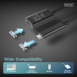 Digitus USB-C 3.1 Male to USB-C 3.1 Female 5m Active Extension Black DA-73112 - Image 4