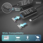 Digitus USB-C 3.0 Male to USB-A 3.0 Female 10m Active Extension Black DA-73111 - Image 5