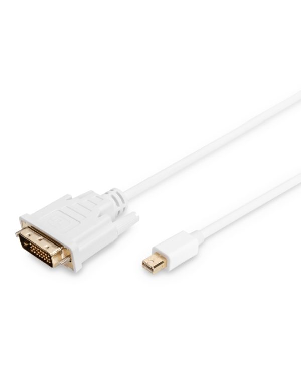 Digitus Mini DisplayPort 1.1 Male to DVI-D (24+1) Male 2m White AK-340305-020-W