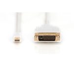 Digitus Mini DisplayPort 1.1 Male to DVI-D (24+1) Male 2m White AK-340305-020-W - Image 2