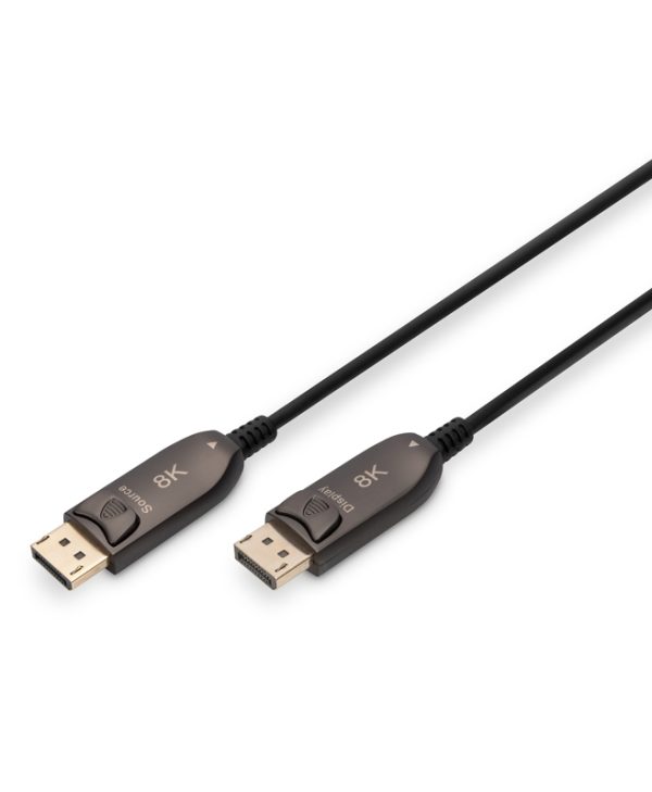 Digitus DisplayPort 1.4 Male to DislplayPort 1.4 Male 8K 60Hz 10m Black AK-340107-100-S