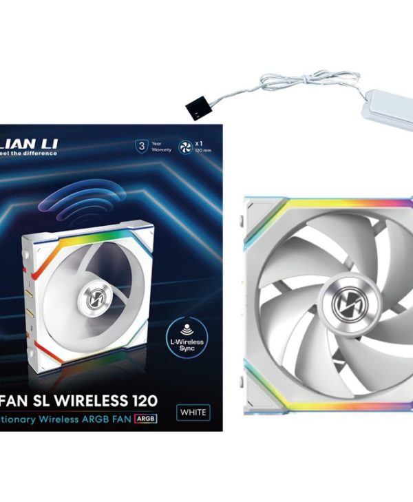 Lian Li Uni Fan SL Wireless 120 ARGB 12cm Case Fan White G99.12SL1W1W.00