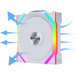 Lian Li Uni Fan SL Wireless 120 ARGB 12cm Case Fan Reverse White G99.12RSL1W1W.00 - Image 2