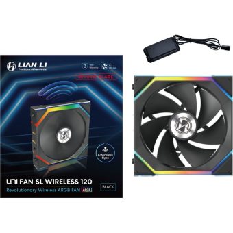 Lian Li Uni Fan SL Wireless 120 ARGB 12cm Case Fan Reverse Black G99.12RSL1W1B.00