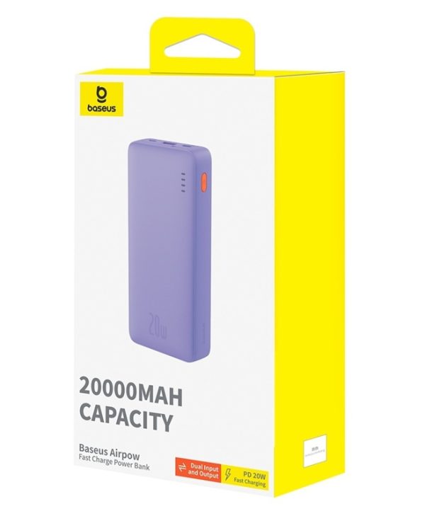 Baseus Airpow PowerBank 20000mAh 20W Purple P10022804513-00
