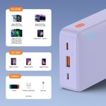 Baseus Airpow PowerBank 20000mAh 20W Purple P10022804513-00 - Image 4