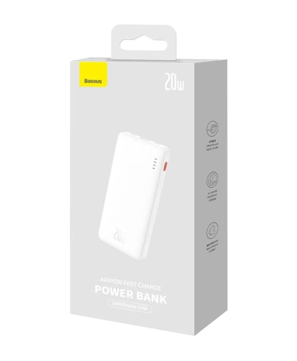 Baseus Airpow PowerBank 10000mAh 20W White PPQD090002