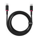 Baseus Dura Braided Cable USB-C 2.0 to USB-C 2.0 100W 2m Black Red P10377803U01-03 - Image 3