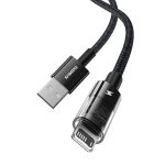 Baseus Gem Braided Cable USB-A 2.0 to Lightning 2.4A 1m Black P10373003111-00 - Image 2