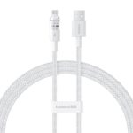 Baseus Gem Braided Cable USB-A 2.0 to Lightning 2.4A 1m White P10373003211-00 - Image 3