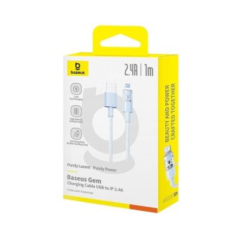 Baseus Gem Braided Cable USB-A 2.0 to Lightning 2.4A 1m Blue P10373003311-00