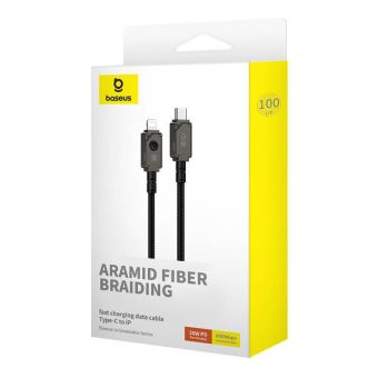 Baseus Unbreakable Braided USB-C Male to Lightning Male 20W 1m Black P10355803111-00