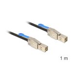Delock Cable Mini SAS HD SFF-8644 to Mini SAS HD SFF-8644 Black 1 m - Image 2