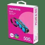 ADATA SC740 500GB USB-C3.2 Gen2 External SSD Blue SC740-500G-CBU