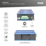 Digitus Professional DN-65 Industrial 5x RJ-45 Gigabit Unmanaged Switch DN-651118 - Image 4