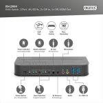 Digitus KVM Switch 2x DisplayPort, 1x DisplayPort/HDMI out DS-12850 - Image 5
