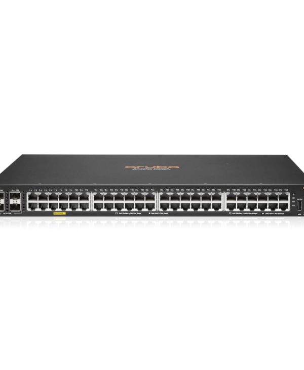 HPE Aruba CX 6000 48x RJ-45, 4x SFP Gigabit PoE+ Rackmount Managed Switch R8N85A