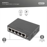 Digitus DN-800 5x RJ-45 Gigabit Desktop Unmanaged Switch DN-80202-1 - Image 4