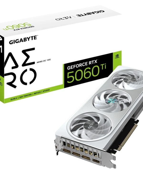 Gigabyte GeForce RTX 5060 Ti Aero OC 16GB GDDR7 White GV-N506TAERO OC-16GD