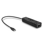 Lindy Usb-C Hub 3.1 Male To Gigabit Lan/3 Usb-A 43249
