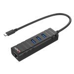 Lindy Usb-C Hub 3.1 Male To Gigabit Lan/3 Usb-A 43249 - Image 2