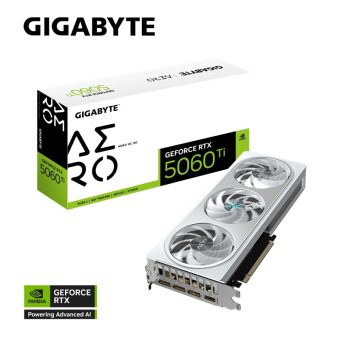 Gigabyte GeForce RTX 5060 Ti Aero OC 8GB GDDR7 White GV-N506TAERO OC-8GD