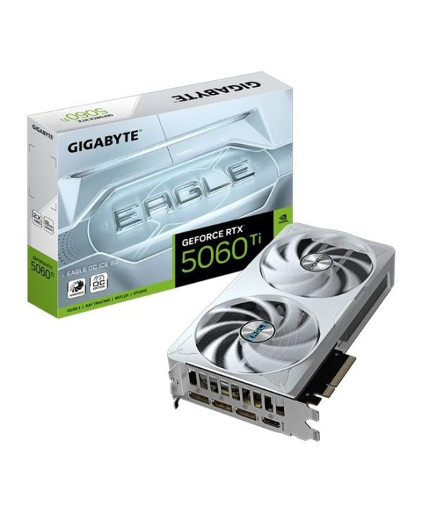 Gigabyte GeForce RTX 5060 Ti Eagle OC ICE 8GB GDDR7 White GV-N506TEAGLEOC ICE-8GD