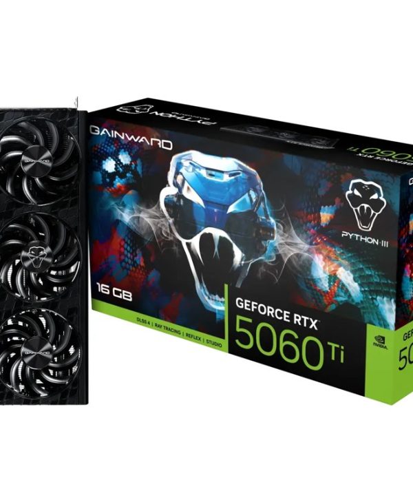 Gainward GeForce RTX 5060 Ti Python III 16GB GDDR7 Black NE7506T019T1-GB2061T