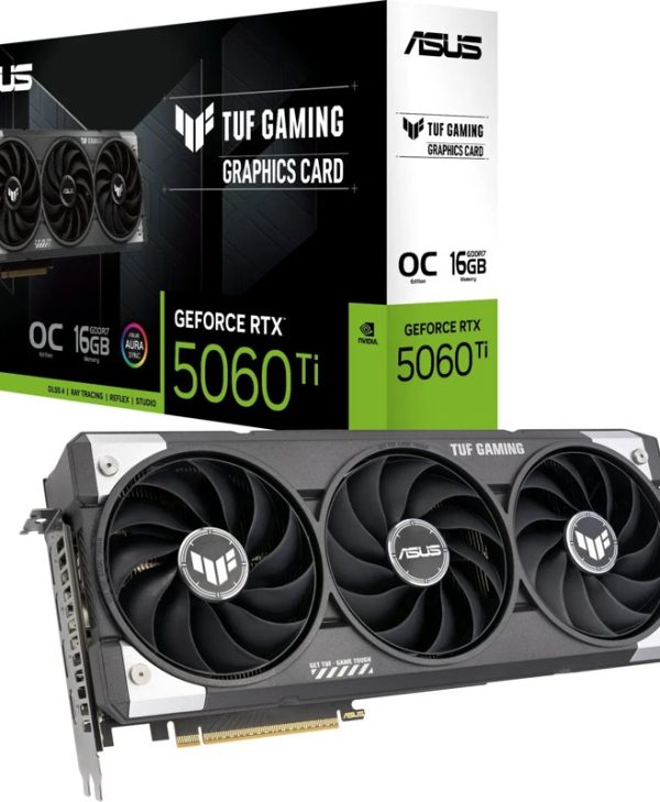 Asus GeForce RTX 5060 Ti TUF Gaming OC 16GB GDDR7 Black TUF-RTX5060TI-O16G-GAMING