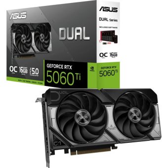 Asus GeForce RTX 5060 Ti Dual OC 16GB GDDR7 Black DUAL-RTX5060TI-O16G