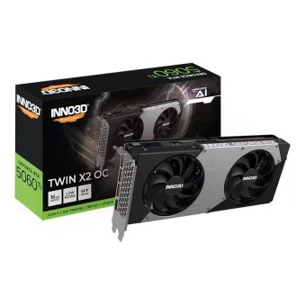 Inno3D GeForce RTX 5060 Ti Twin X2 OC 16GB GDDR7 Black N506T2-16D7X-191073N