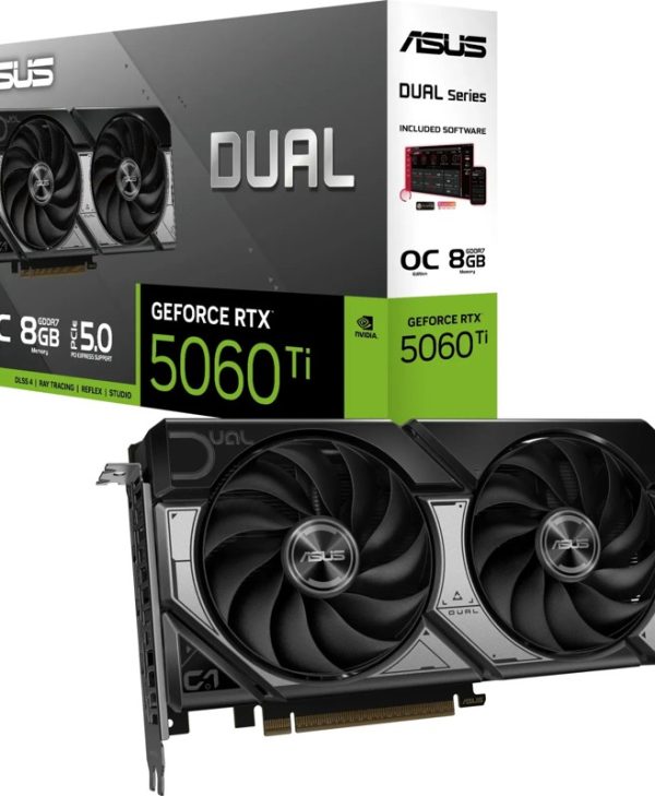 Asus GeForce RTX 5060 Ti Dual OC 8GB GDDR7 Black DUAL-RTX5060TI-O8G