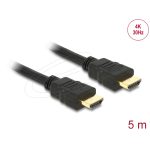 Delock HDMI Type-A Male/ HDMI Type-A Male (4K) 5 m Black 84409